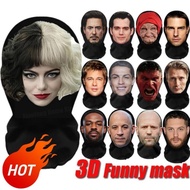 Realistic 3D Mask Full Face Women Men Ice Silk Sunscreen Balaclava Emma Stone Tom Hardy Creative Cos