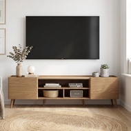 Furniture Direct INGLEWOOD  6 feet 180cm TV cabinet-Wotan Oak