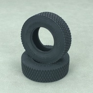 1 Pair Rubber Tires for 1/14 Tamiya RC Truck Tipper Scania 770s Volvo Benz Man Diy Parts