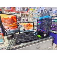 gaming PC full set 2 monitor i3 /i5 . i7
