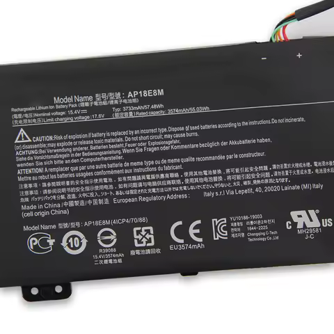Battery AP18E8M AP18E7M For Acer Predator HELIOS 300 PH315-52-713C NITRO 5 AN517-51-78SF Aspire 7 A7