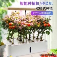 帶LED植物燈水耕機 高檔家庭智能水培種植機 蔬菜草莓家庭 室內裝飾種植箱無土栽培設備 自動化種菜機全套