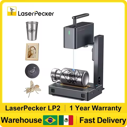 LaserPecker 2 Laser Engraver Portable Wood Engraving Machine DIY Logo Printer Wood Graver Art Making