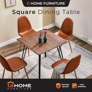 🔥OFFER🔥G HOME Dining Table 80cm x 80cm Meja Makan 4 Tempat Duduk/ Meja Makan 4 Kerusi Study Table wi