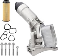 11428651710 11428580414 Aluminum Engine Oil Cooler Assembly with Oil Cooler Sensors and Gaskets Kit 