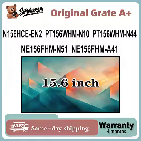 Original New A+ 15.6 inch Slim Laptop Lcd Screen Panel N156HCE EN2 PT156WHM N10 PT156WHM N44 NE156FH