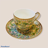 ชุดชา/กาแฟเบญจรงค์ลายเต็ม 200 ml Tea/coffee cup and saucer (full design) by JJ Benjarong