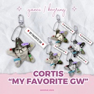 MY FAVORITE GW CORTIS RING CORTIS COLOR OUTSIDE THE LINE/ Keychain / Keychain STAR CORTISHOOK