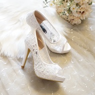 [ANL] 10cm High Heels Stilettos Bridal Shoes