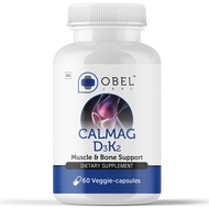 obel CalMag D3K2 | Calcium Magnesium with Vitamin D3 & K2 MK7 | 60 Day Supply | Bone & Muscle Suppor