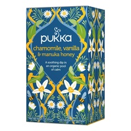 PUKKA Chamomile Vanilla &amp; Manuka Honey Tea พอกก้า ชา คาโมมายด์ น้ำผึ้ง (Imported) 1.6g. x 20sachets