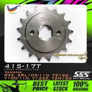 GEGANCU DEPAN SSS FRONT STEEL SPROCKET FOR YAMAHA RXZ,FZ150,TZM,Y100,Y110,SRL105/110,Y125/Z/ZR,SYM V