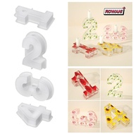 ROWAN1 Candlestick Silicone Mold, Handmade DIY  Number Candle Holder, Portable Durable Silicone 1234