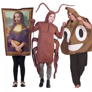 movie costume cosplay costume adult Halloween Costume - Adult Funny Outfit Inspired by Mona Lisa