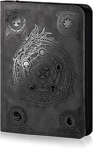 Trading card binder,Ringless Zip laser foiling Binder,540 Double Sided Pocket Collectible Trading Ca