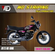 0173 stiker striping yamaha rx king list variasi keren - pink