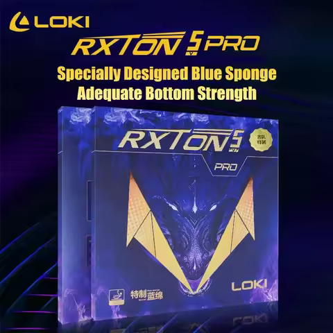 LOKI RXTON 5 PRO Table Tennis Rubber Sticky Pimples-in Ping Pong Rubber with Special Blue Sponge for