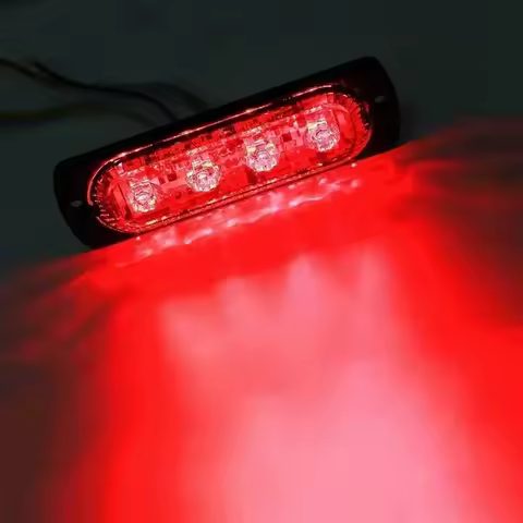 4LED Off-road Car Trailer Trucks Safety Urgent Working Fog Red Light Lamp DC 12V 12W LED Urgent Ligh