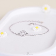 Silver Star 7 - Star Plate สร้อยข้อมือ เงินแท้ 925 ชุบโรเดียม ฝัง CZ(สามารถปรับความยาวได้ 15-18cm) -