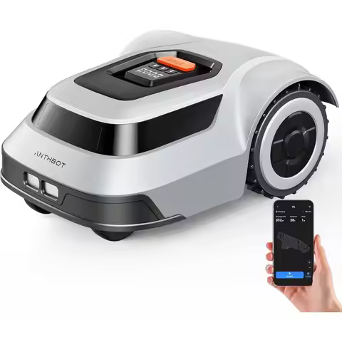 High-Efficiency Robotic Lawn Mower for 1/4 Acre Yards - Auto Mapping, Recharge & Waterproof