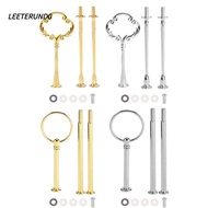 LEETERUND0 Cake Plate Stand, 2 Tier Zinc Alloy Cake Stand, Cake Plate Handle 3 Tier Hardware Holder 