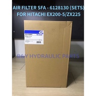 AIR FILTER SFA - 6128130 ( SETS ) HITACHI EX 200 -5 / ZX 225