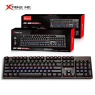 XTRIKE ME GK-918 MECHANICAL GAMING KEYBOARD - 104-KEY RAINBOW BACKLIGHT / 1.8M CABLE - BLACK