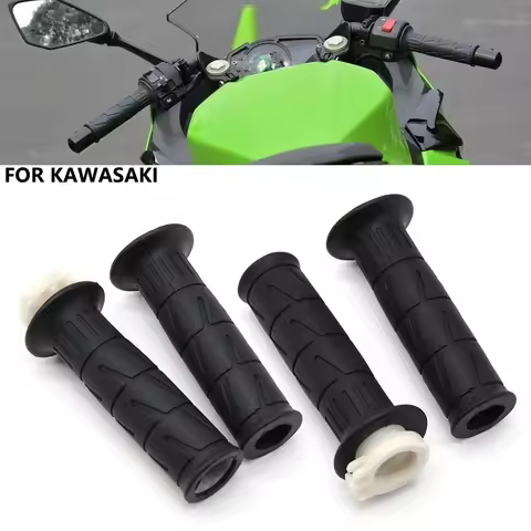 For Kawasaki Z750 Z800 Z1000 ZX-6R ZX-10R ZX-14R 7/8 Inch 22mm Motorcycle Handlebar Handle Rubber Sl