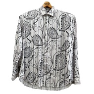 Hawaiian Shirt Long Sleeves Chest Size 51/H20/H31 Vluxe Brand 1 Cotton Second Hand Good Condition (L