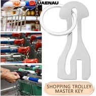 UAENAU Trolley Master Key Token, Coin Holder Metal Shopping Cart Token, Durable Detachable Reusable 