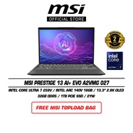 MSI Prestige 13 AI+ Evo A2VMG 027 Copilot+ PC (13.3" 2.8K OLED/U7-258V/32GB DDR5/1TB SSD/Intel Arc/W