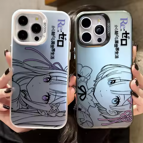 Lovely Cartoon Rem Emilia Phone Case for Xiaomi Redmi Note 14 13 12 11 10 9 8 Pro Plus 14S 12S 11S 1
