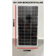 30W Solar Monocrystalline Panel 18v