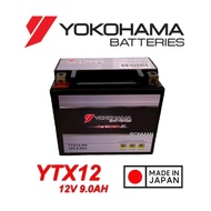 YTX12-BS BATTERY GEL YOKOHAMA YAMAHA XJ600N XT600 HONDA VERSYS 650 BLADE 250 KAWASKI ZRX1200 ER6 ZXR750 SUZUKI GSX-R1000