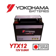 YTX12-BS BATTERY GEL YOKOHAMA YAMAHA XJ600N XT600 HONDA VERSYS 650 BLADE 250 KAWASKI ZRX1200 ER6 ZXR