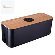 Wooden Cable Storage Box Power Cord Storage Box Dust-Proof Charger Socket Storage Box Household Cabl