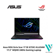 Asus ROG Strix Scar 17 G733Z-XLL029W 17.3'' WQHD 240Hz Gaming Laptop ( I9-12900H,32GB DDR5,2TB SSD,RTX3080Ti 16GB,W11)