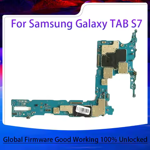 128GB 6GB Unlocked Logic Main Board For Samsung Galaxy TAB S7 T870 T875 Motherboard With Full Chips 
