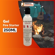 PROSKILL HARDWARE Gel Fire Starter Penyala Api Heating 250ML For Chimneys Smokers Fireplaces Firepit