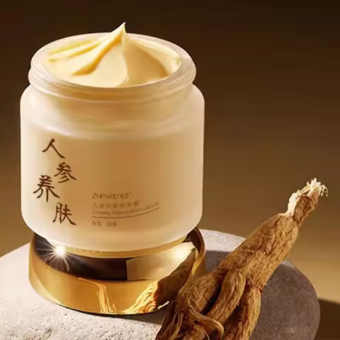 Chinese Ginseng Face Cream Anti-wrinkle Moisturizing Smoothing Ginseng Serum Anti Aging Reduce Fine 