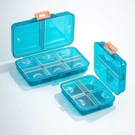 medicine pill box pill box Portable Large-Capacity Pill Box Travel Double-Layer 8-Grid Pill Storage 