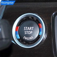 【FY】  Car Start Decoration Circle Decal Stickers Start Up Engine One-Click Button For BMW 3 Series E