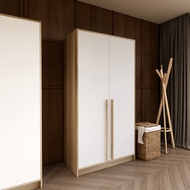 Koncept Furniture ตู้ผ้าบานเปิด KC-PLAY รุ่น WARDRI สีขาว-ลินเบิร์ก (100x60x200 ซม.)