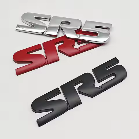 3d Metal Letters Logo SR5 Emblem Car Fender Door Side Badge SR5 Sticker for Toyota Tundra Hilux Taco