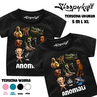 KATUN Anomali Brainrot Pillars T-Shirt Anomali Distro Unisex Children's Clothing/ Anomali Short Slee
