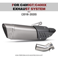 Slip On For C400 C400X C400GT 2018 - 2020 Motorcycle Exhaust Escape Systems Muffler 51mm Middle Link