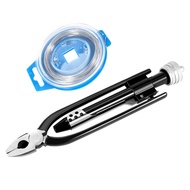 6 Inch Safety Wire Twisting Twister Side Cutting Lockwire Pliers with 25 Feet Stainless Steel Wire