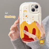 Cute Rabbit Hamburger Clear Phone Case For Huawei Nova 14 13 12 12i Pro Ultra Y73 Y72 Y71 Y70 Plus P