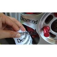 Sticker Desmond - the production of racing wheels