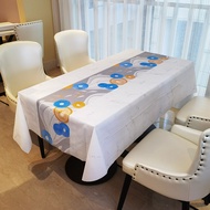 Oval Waterproof Dining Tablecloth Size 140x180cm - 140x220cm Modern Floral Design 4 - 6 Chairs _ Wat